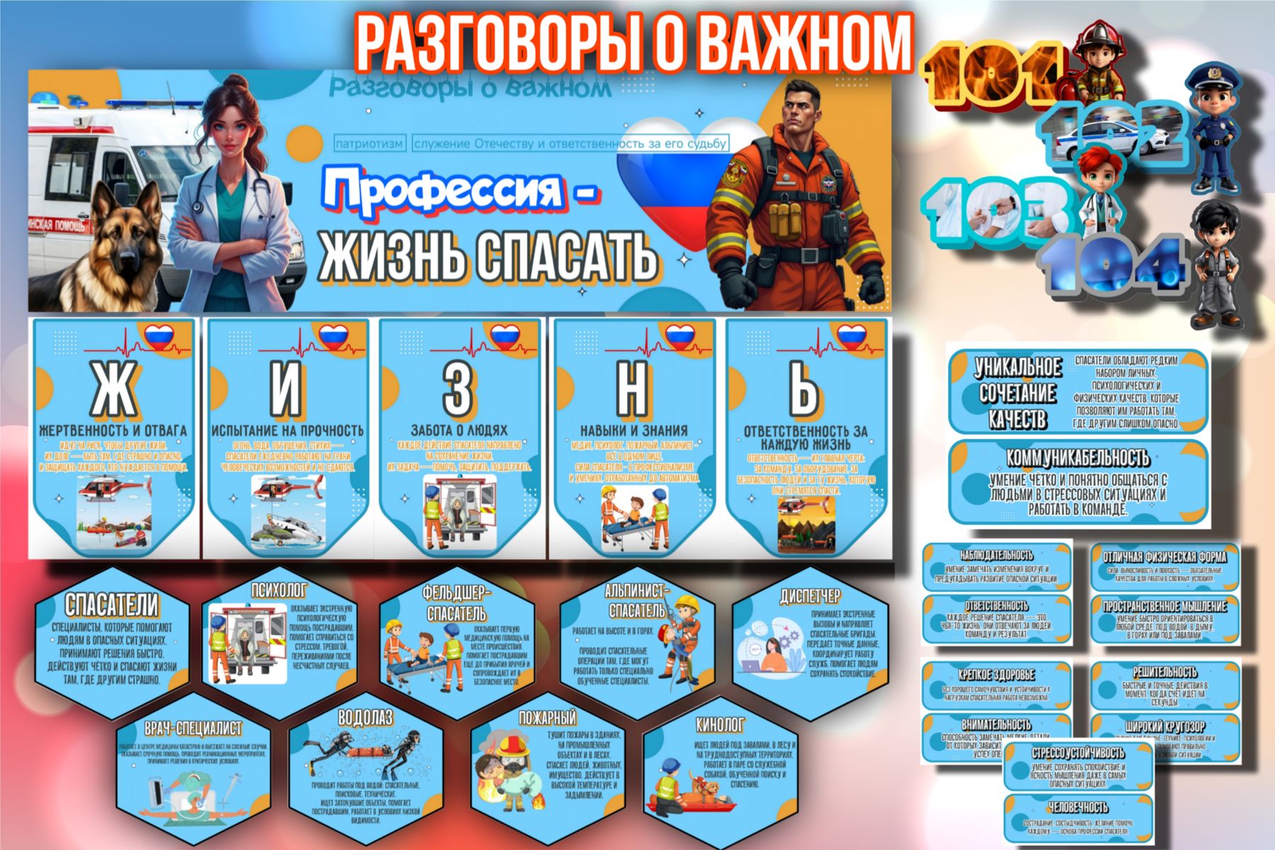 Превью шаблона Профессия жизнь спасать