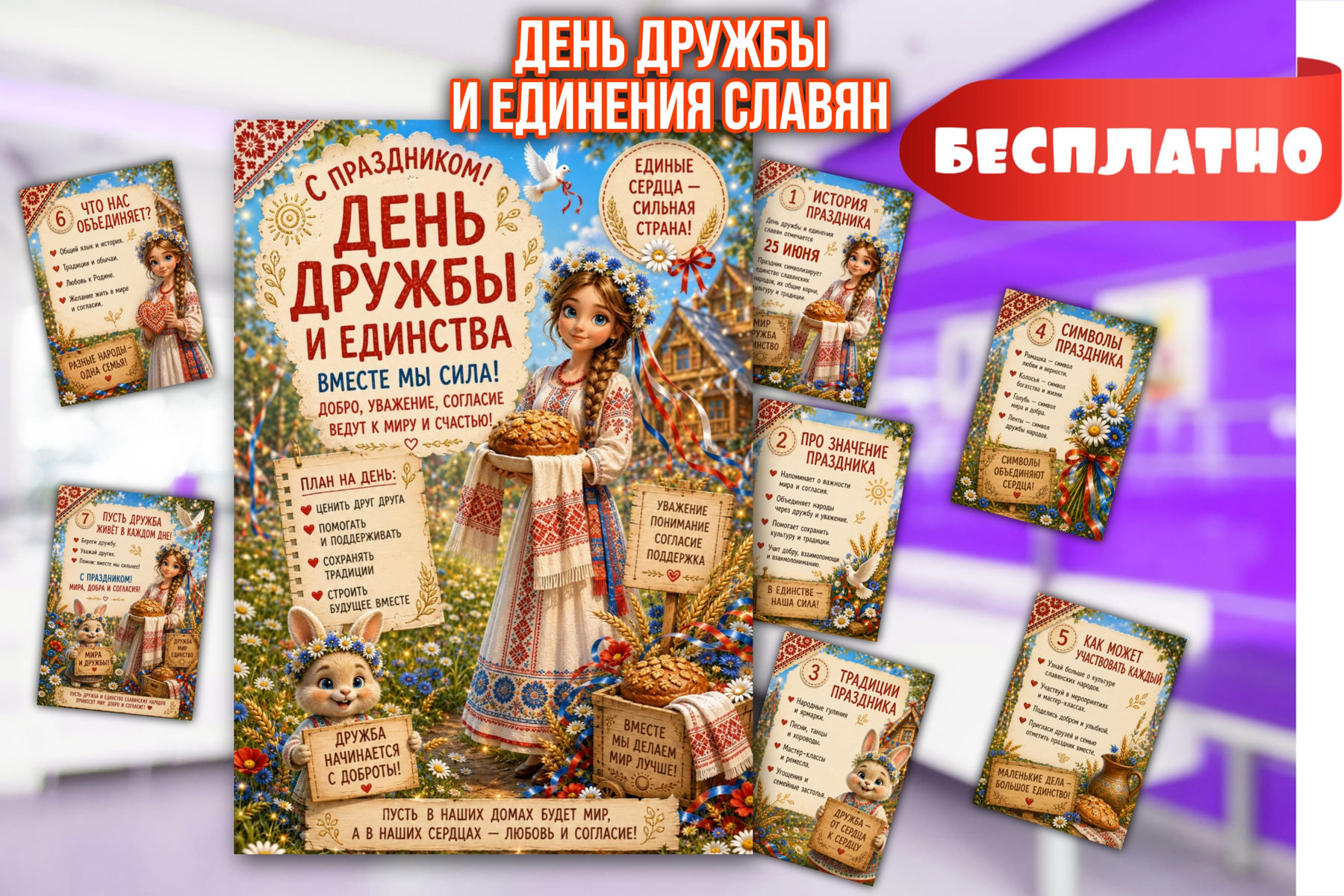 Превью шаблона День и единения славян 25 июня ИЛ