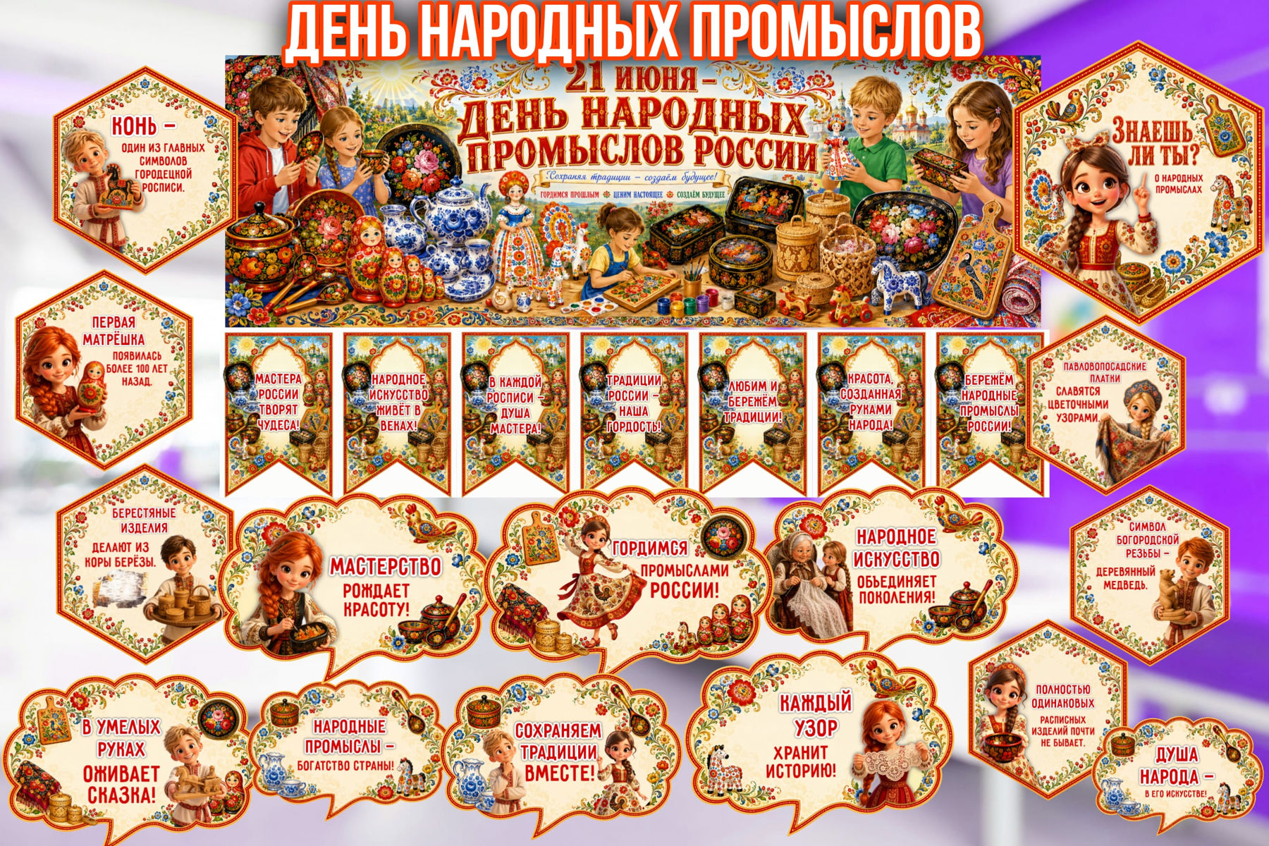Превью шаблона День народных промыслов 21 июня